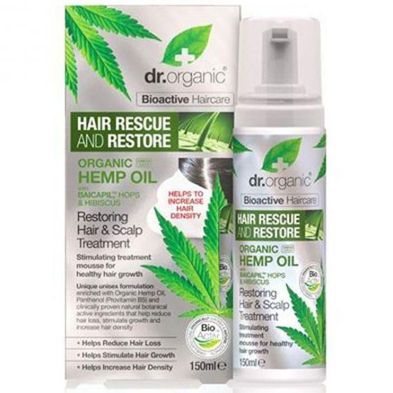 Dr Organic Hemp Oil Hair Resoring Hair Scalp Treatment
