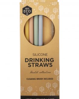 Ever Eco Silicone Straws 4 pack