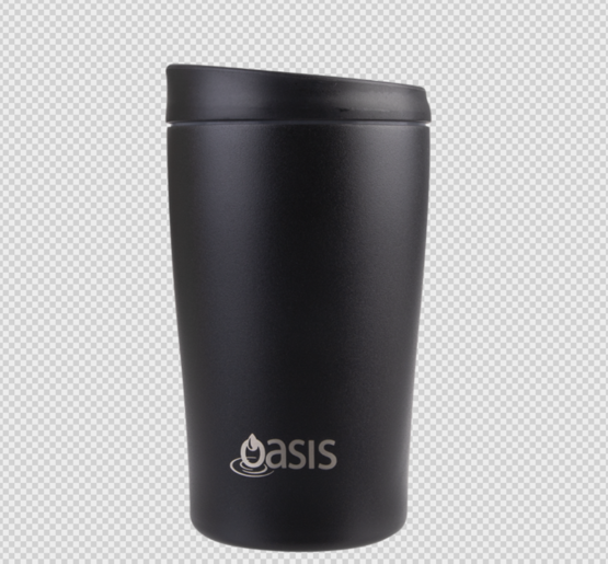Black Stainless Steel Travel Cup Oasis
