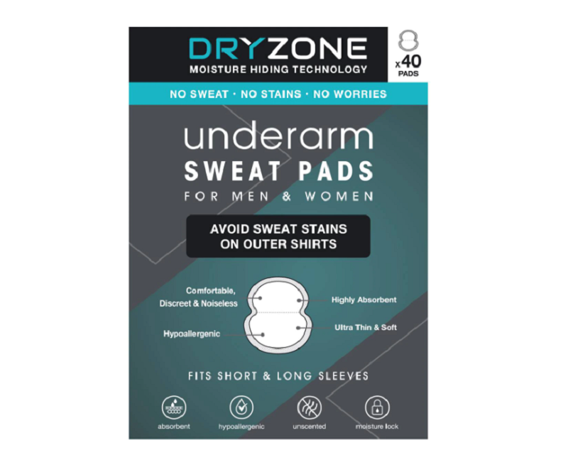 Dryzone underarm sweat pads