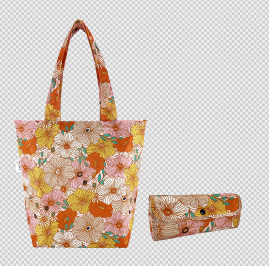 Retro-Flowers-Insulated-Market-Tote