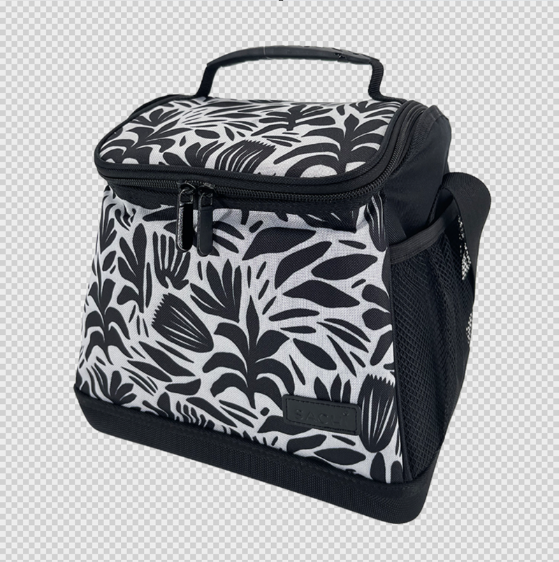 Sachi weekender insulated tote Momochrome Blooms